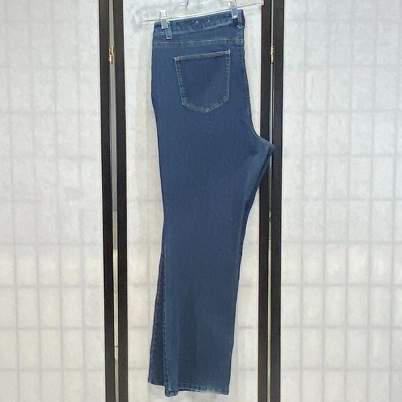 Westport 62 Signature Slimming High Rise 18W Stretch Boot Cut Denim Jeans Dark - Picture 4 of 11